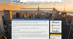 Desktop Screenshot of cantorventures.com