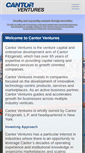 Mobile Screenshot of cantorventures.com